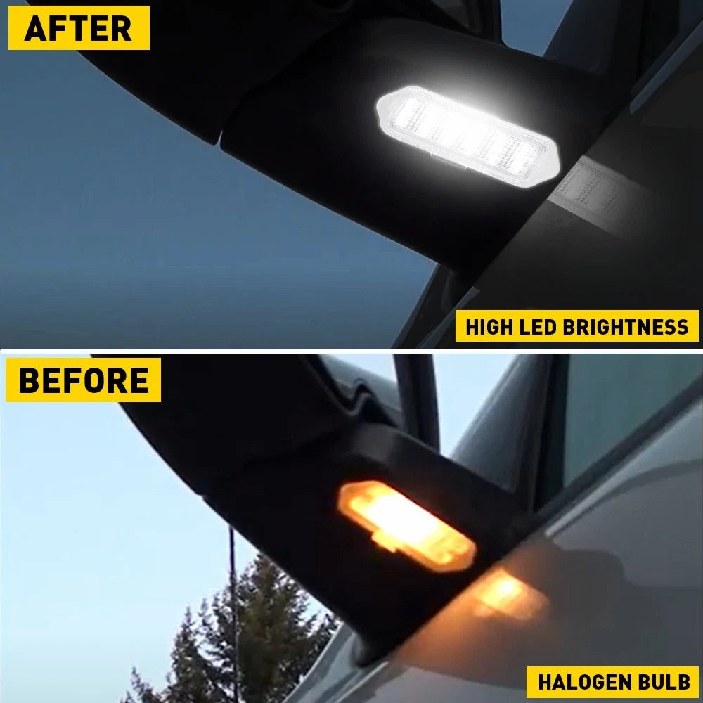 Full LED Under Mirror Puddle Lights For Chevy Silverado Suburban, Sierra 03-06 6B93BC-57