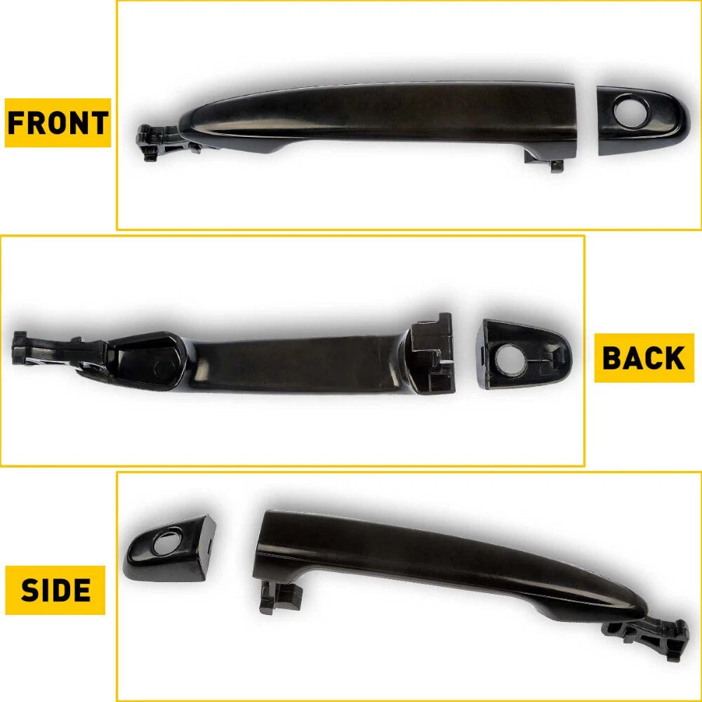 Front Exterior Outside Black Door Handle LH Driver For 2007-11 Toyota Camry EOA 6B93BC-57