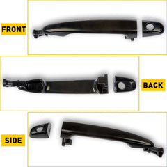 Front Exterior Outside Black Door Handle LH Driver For 2007-11 Toyota Camry EOA 6B93BC-57