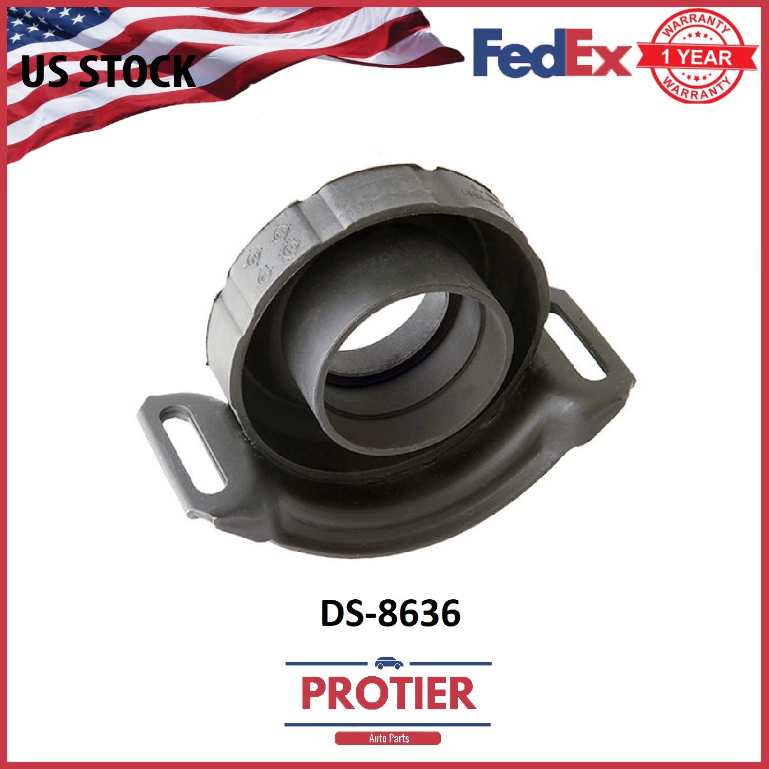 Protier Drive Shaft Center Support Bearing - Part # DS8636 6B93BC-57