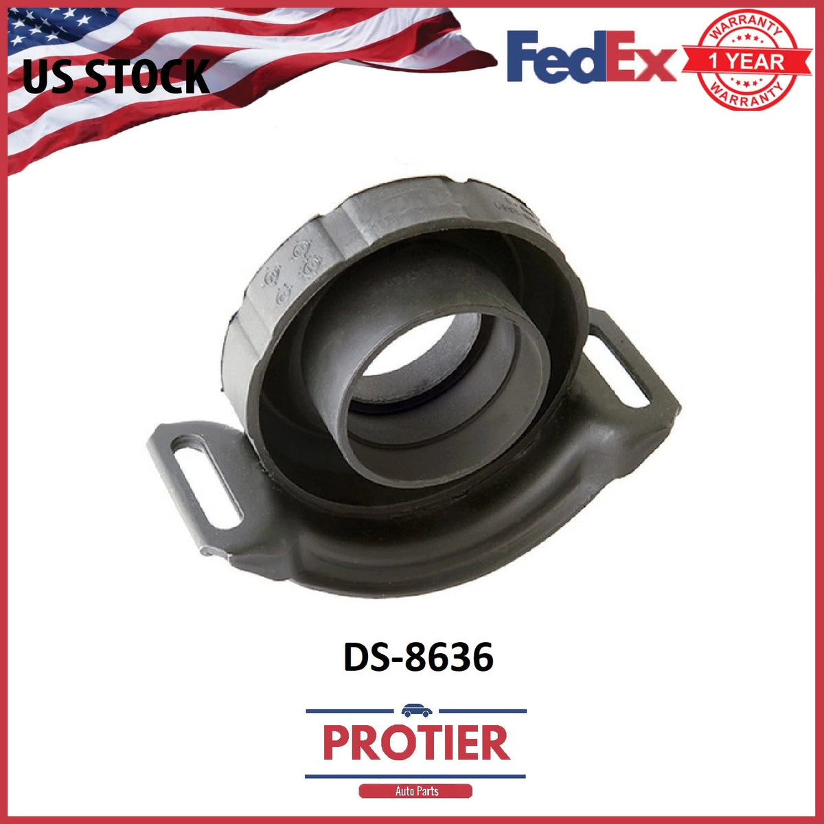 Protier Drive Shaft Center Support Bearing - Part # DS8636 6B93BC-57