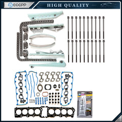 Head Gasket Set Timing Chain Kit Head Bolt Set For 99-00 Ford Mustang 4.6L V8 6B93BC-57