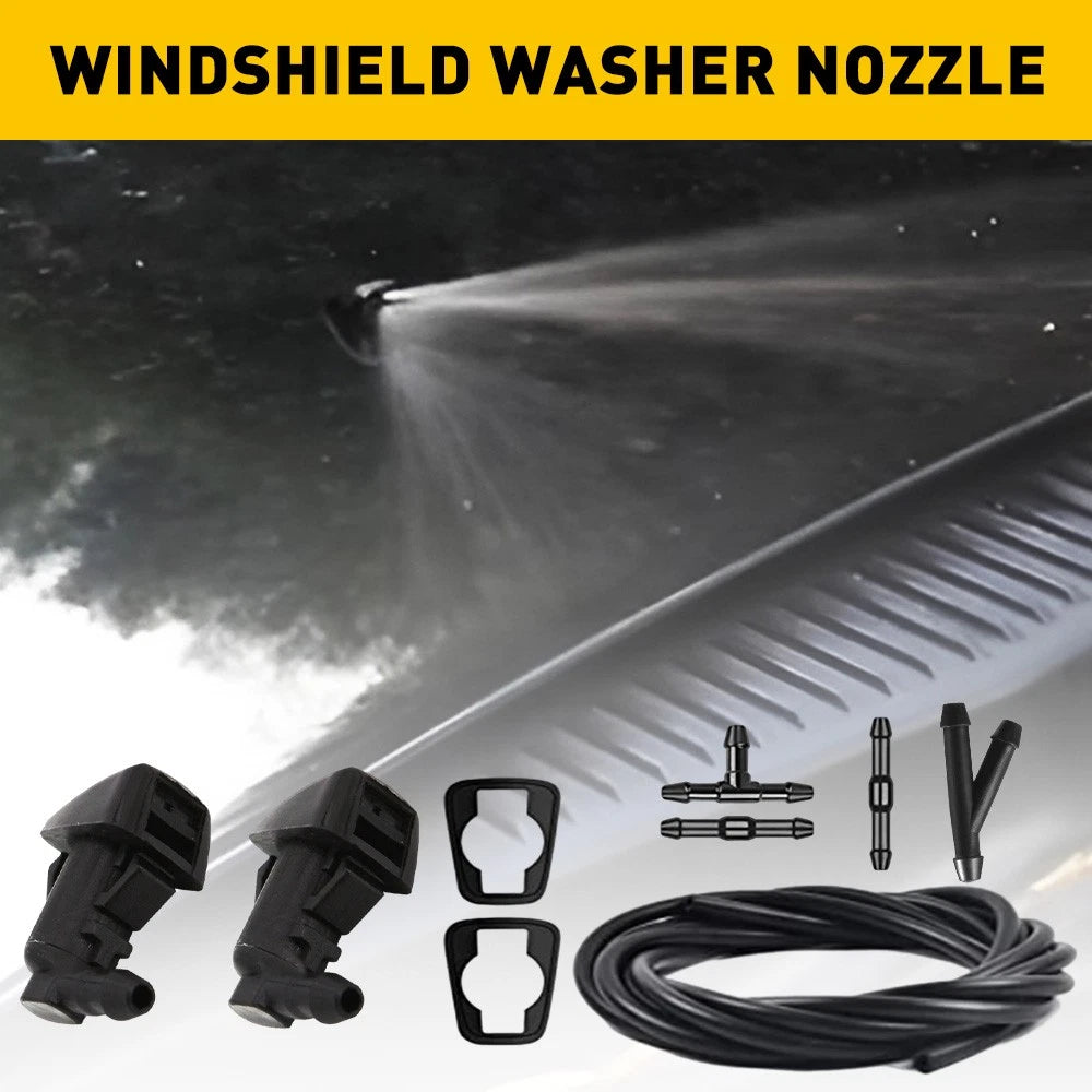 Wiper Sprayer Front Windshield Washer Nozzle Kit for Ford Focus Edge Lincoln MKX 6B93BC-57