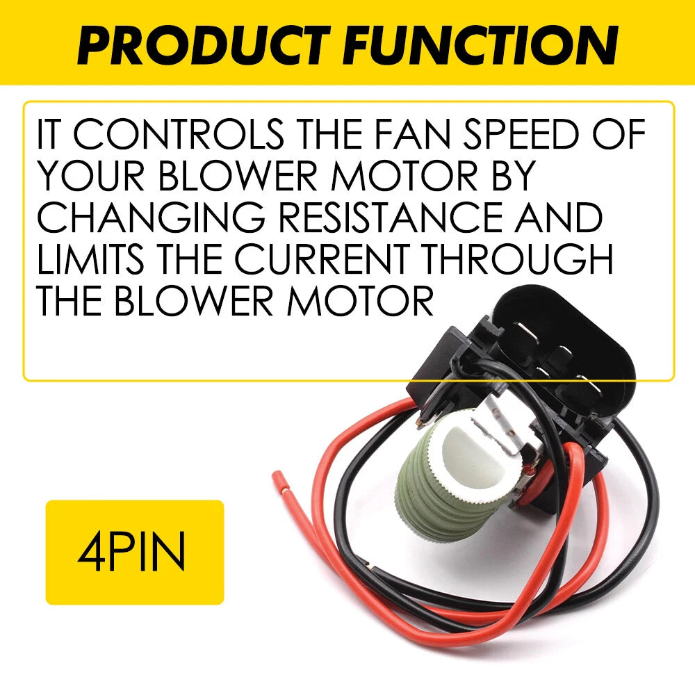 For Cruze Chevrolet 1.4L 1.8L 2.0L Radiator Cooling Fan Resistor Motor Relay 6B93BC-57