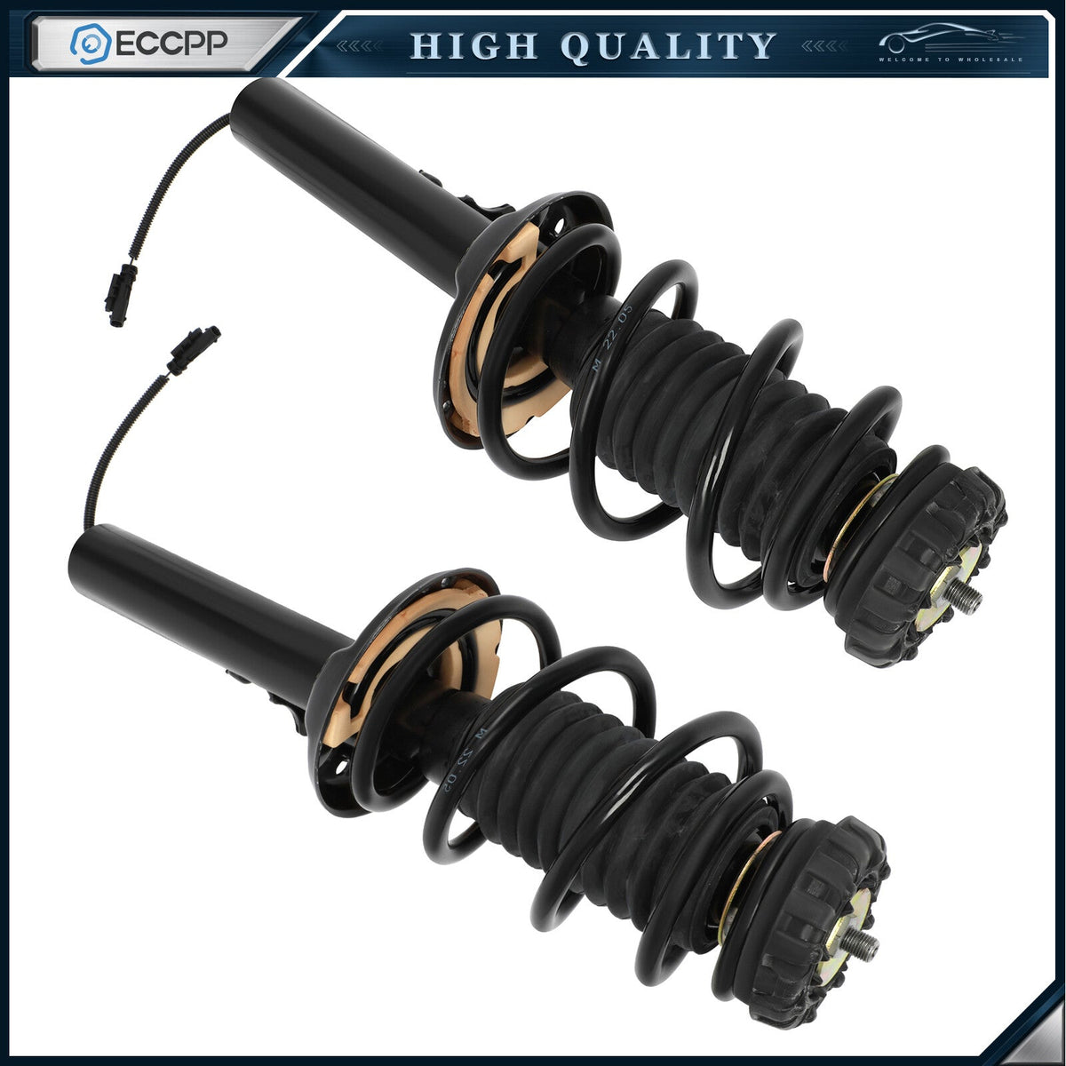 Pair Front Air Suspension Shock Strut Assys 15815523 For 2013-2019 Cadillac XTS 6B93BC-57