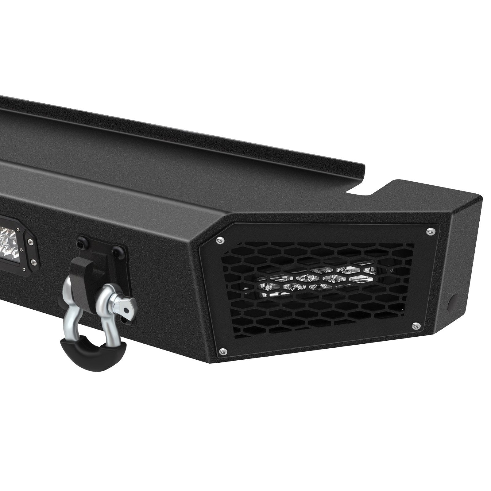 ECCPP Heavy Rear Bumper w/ LED Lights & Winch Plate For 2018 19-2020 Ford F-150 KOEEP