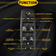 Power Window Switch For 2014-2017 Jeep Cherokee 2.4L 3.2L Front Driver Side EOA 6B93BC-57