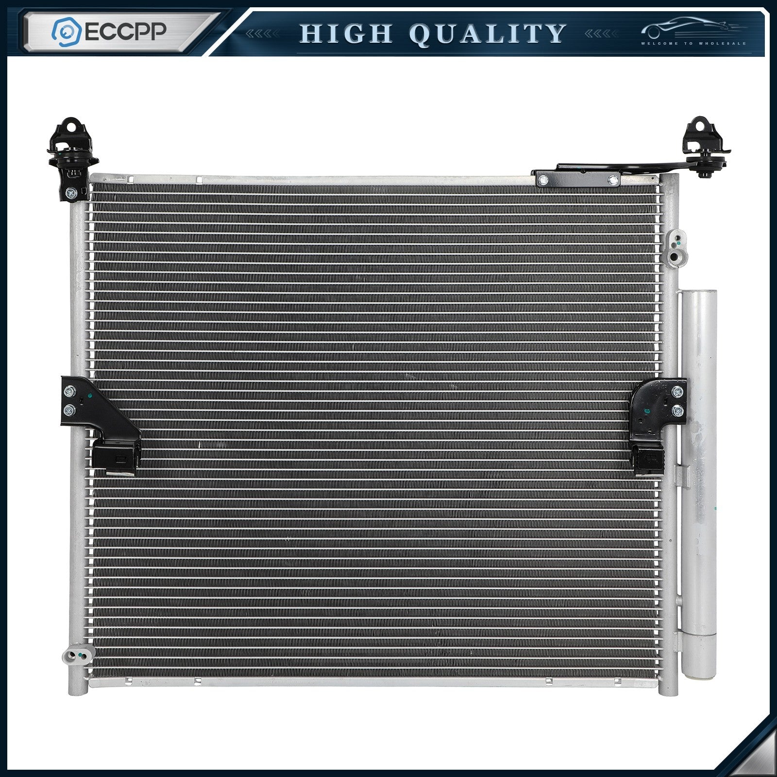 Aluminum AC Condenser For 2010 2011 2012 2013 2014 2015-2020 Toyota 4Runner 6B93BC-57