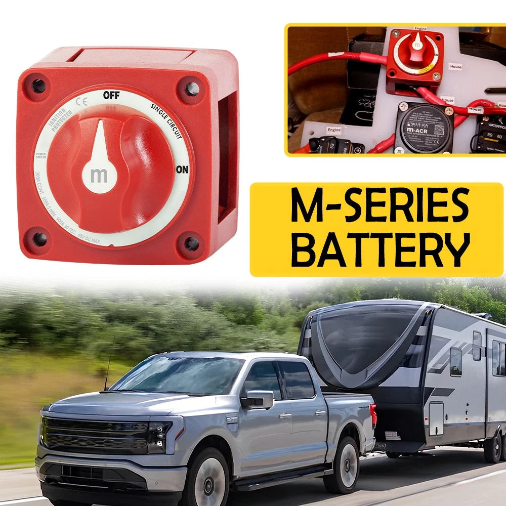 Sea Systems 6006 m-Series Mini On-Off Battery Man Switch Knob Marine Red US EOA 6B93BC-57
