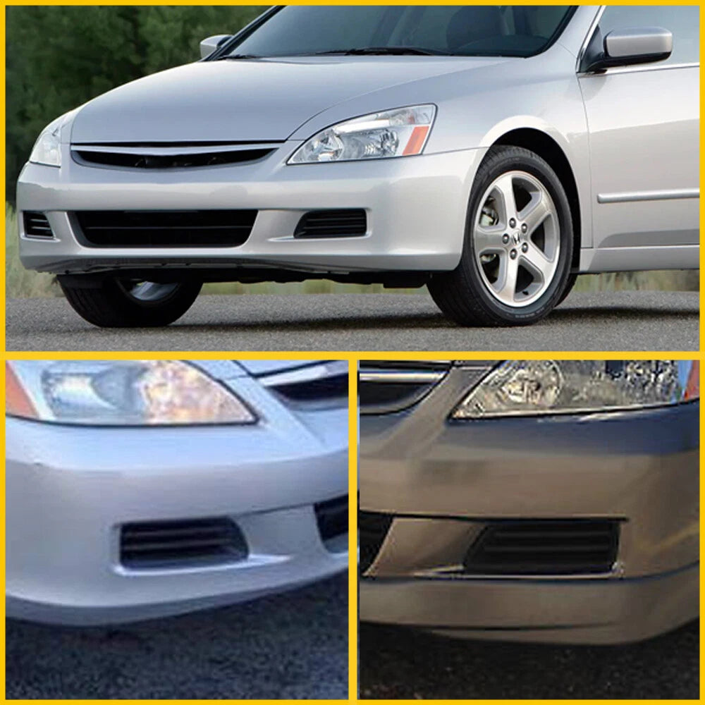 2x Front Bumper Insert Fog Light Cover Left+Right Fit For 2006-2007 Honda Accord 6B93BC-57