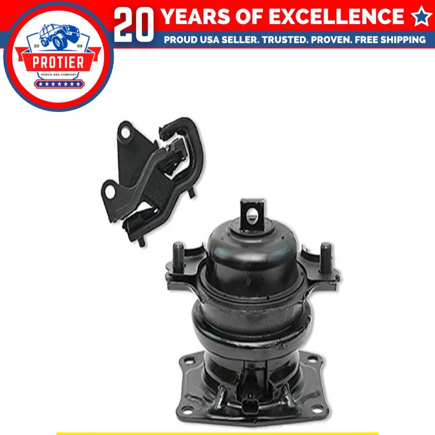 Fits 2007 Honda Odyssey 3.5L i-VTEC AUTO Rear Motor & Front Trans Mount 2pc : 6B93BC-57