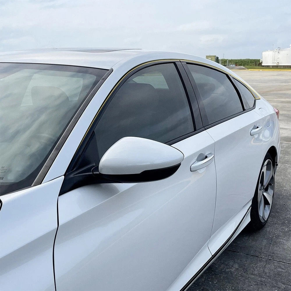 6x Delete Chrome Vinyl Matte Black Window Trim for Honda Accord Sedan 2018-2022 6B93BC-57