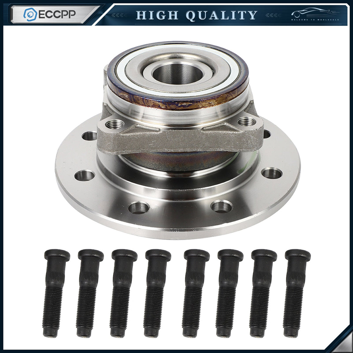1Pc Wheel Hub Bearing Assembly Front For Dodge Ram 3500 4WD 1994 1995 1996 1997 6B93BC-57