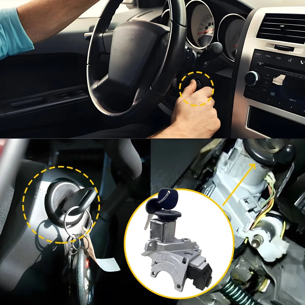 Ignition Lock Cylinder Switch & Housing for 2003-07 Chevrolet GMC Cadillac H2 A 6B93BC-57