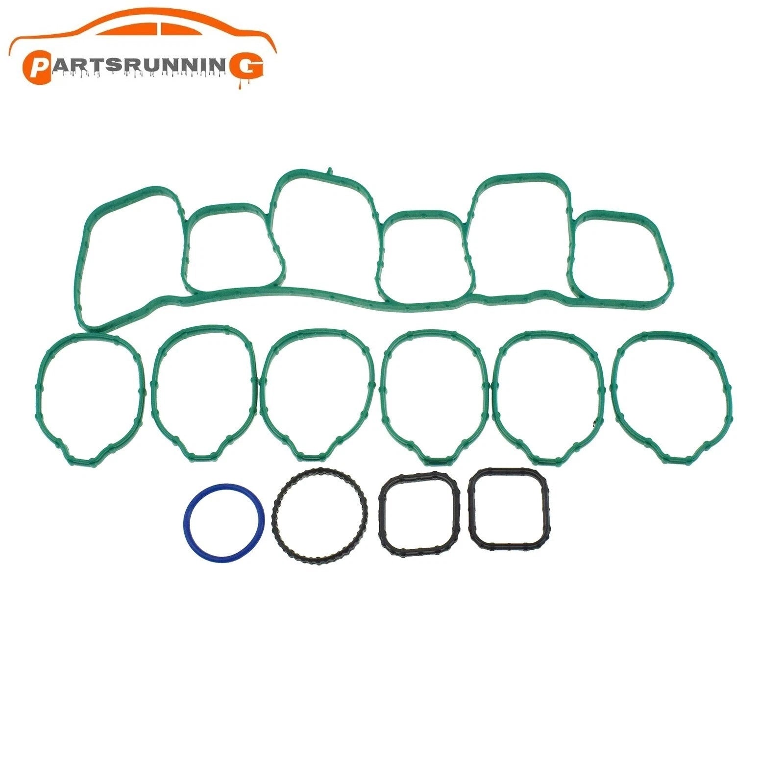 Intake Manifold Gasket Set AT4Z9H486A For Ford Lincoln 3.5L-3.7L V6 DOHC 2011-15 6B93BC-57
