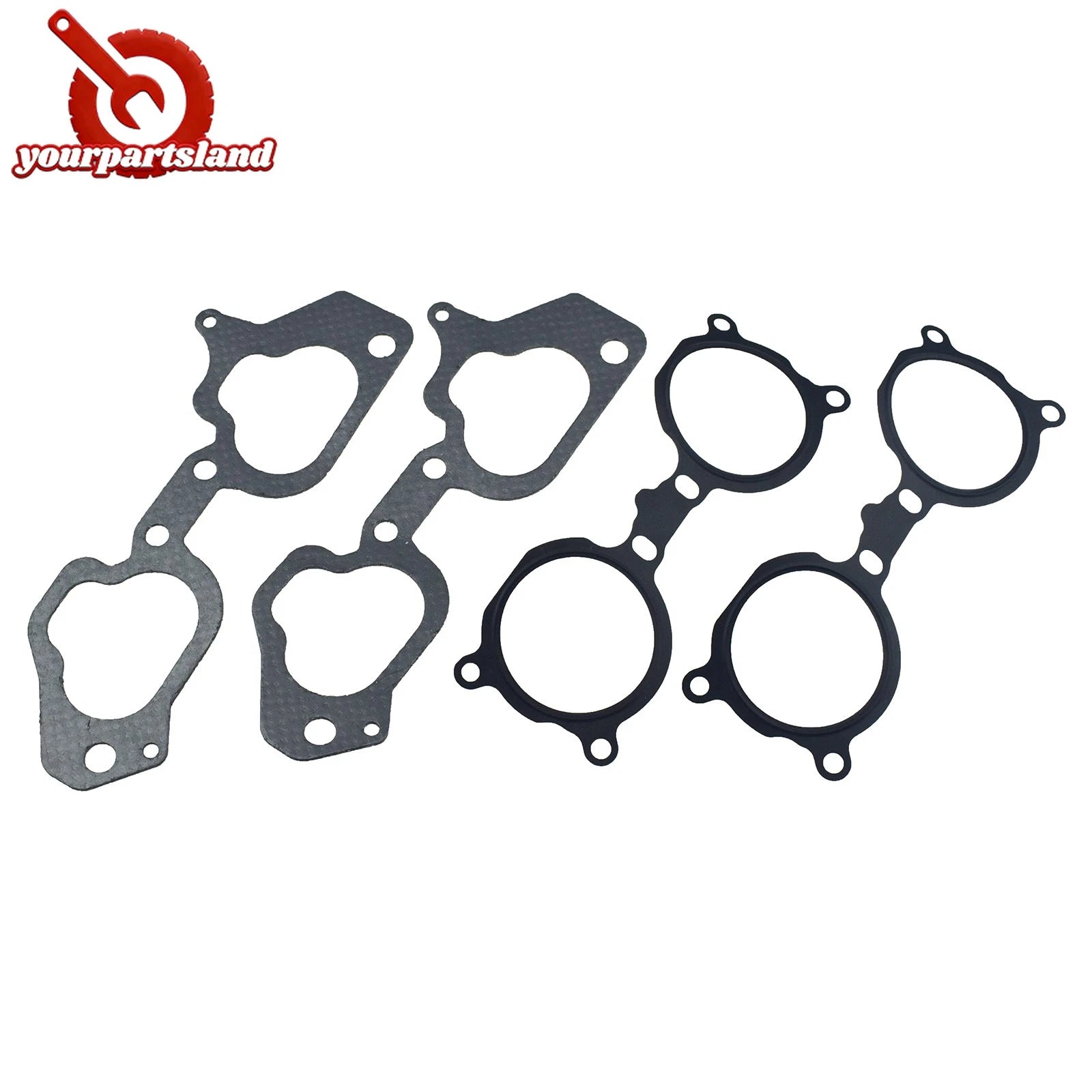 Intake Manifold Gasket 4PC For Subaru BAJA Impreza WRX STI 14035AA421 14075AA161 6B93BC-57