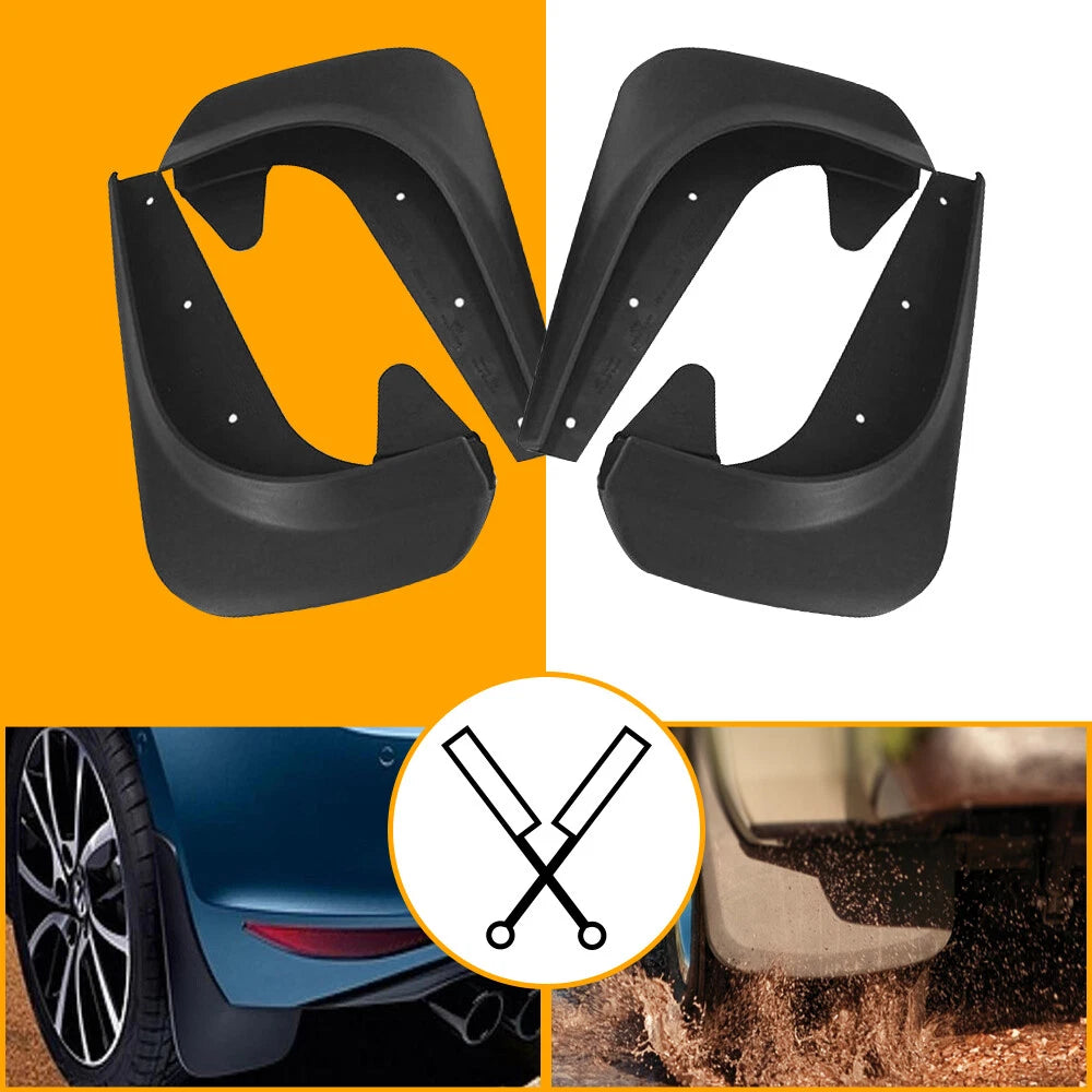 4PCS EVA Plastic Flaps Mud Wearing Splash Guards For Car Front & Rear Fender EOA 6B93BC-57