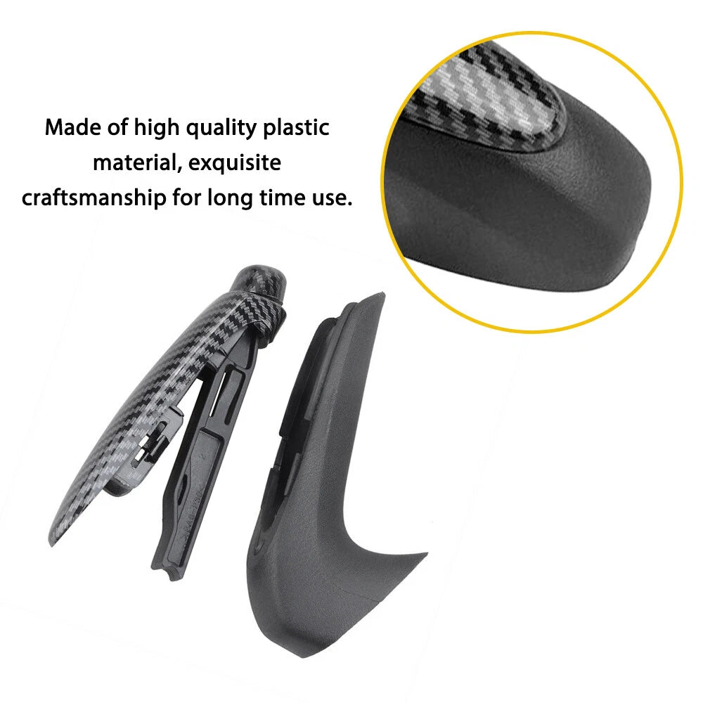 Black Brake Parking Grip Knob Lever Cover Handle Set for Honda Civic 2006-2011 6B93BC-57
