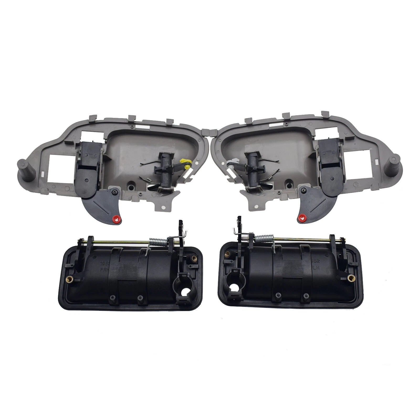 4PCS Exterior Inside Door Handle Front Driver & Passenger for Chevy Suburban GMC 6B93BC-57