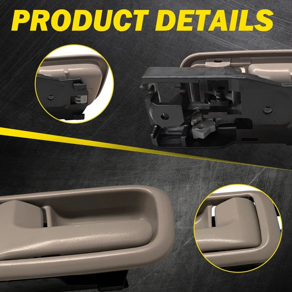 Rear Left Right Side Inside Door Handle For Toyota Tundra 2000-2006 Beige EOA 6B93BC-57