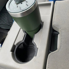 Front Seat Dual Cup Holder Rubber Insert FIT FOR 2015-2017 Ford F-150 BLACK EOA 6B93BC-57