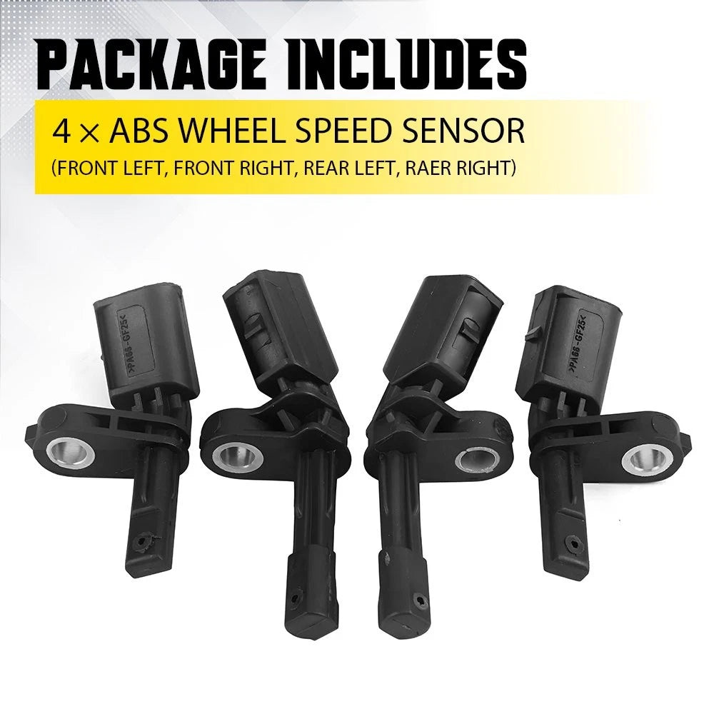 4X FRONT REAR ABS WHEEL SPEED SENSOR FOR VW VOLKSWAGEN BEETLE TIGUAN 2012-2018 A 6B93BC-57