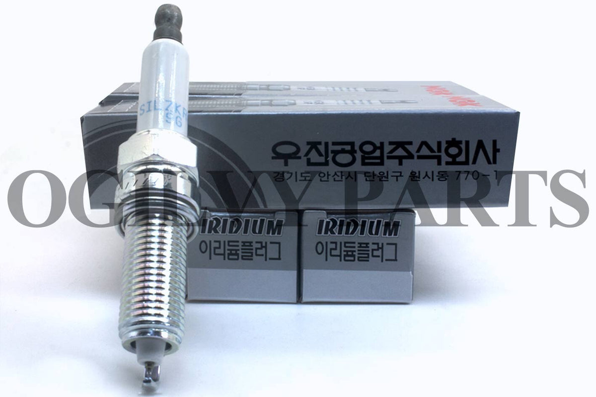 SILZKR8E9G (4) NGK Spark Plug Fits Sonata Santa Fe Sport/ Kia Optima L4