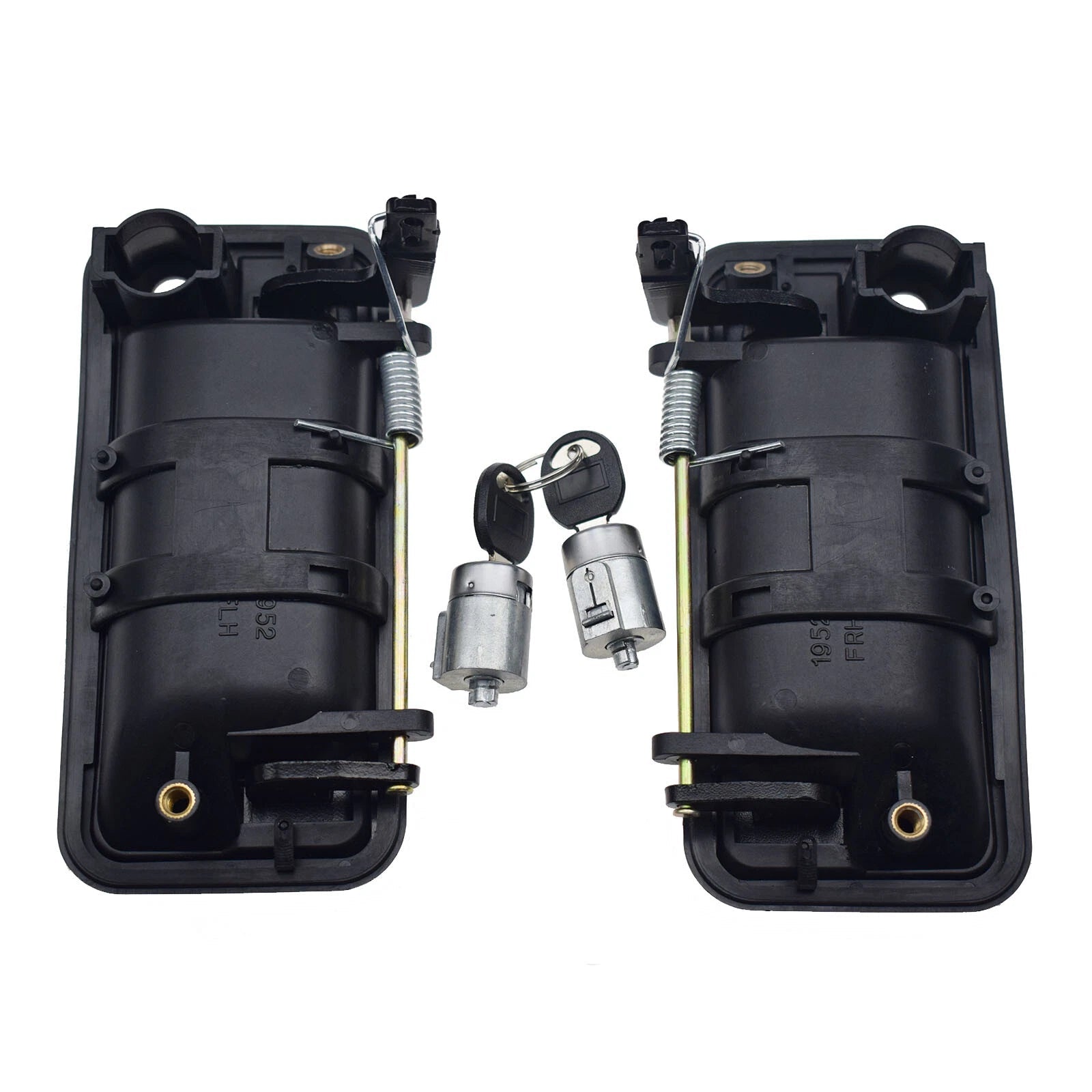 Front L & R Outside Door Handle & Lock Cylinder Kit Set for Chevy GMC 15032305 6B93BC-57