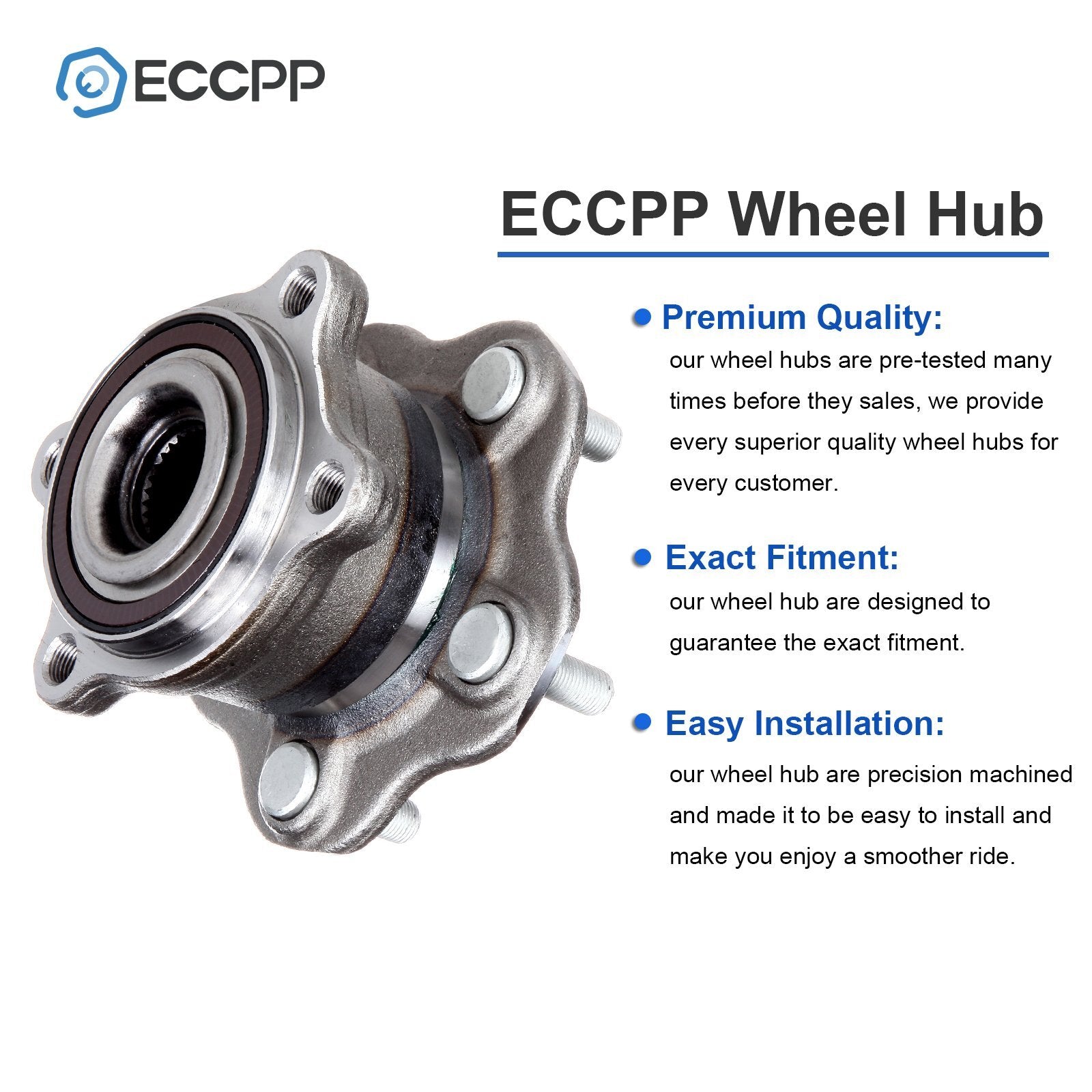 2 Rear Wheel Hub Bearing Assembly For Nissan Murano AWD 2003 2004 2005 2006 2007 6B93BC-57