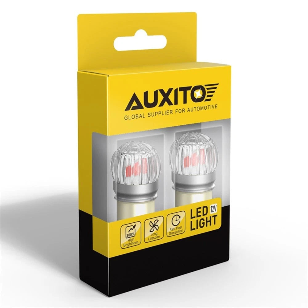 2X 1157 BAY15D LED Car Stop Brake Lights Tail Lamp Backup Bulb Parking Red EOA 6B93BC-57