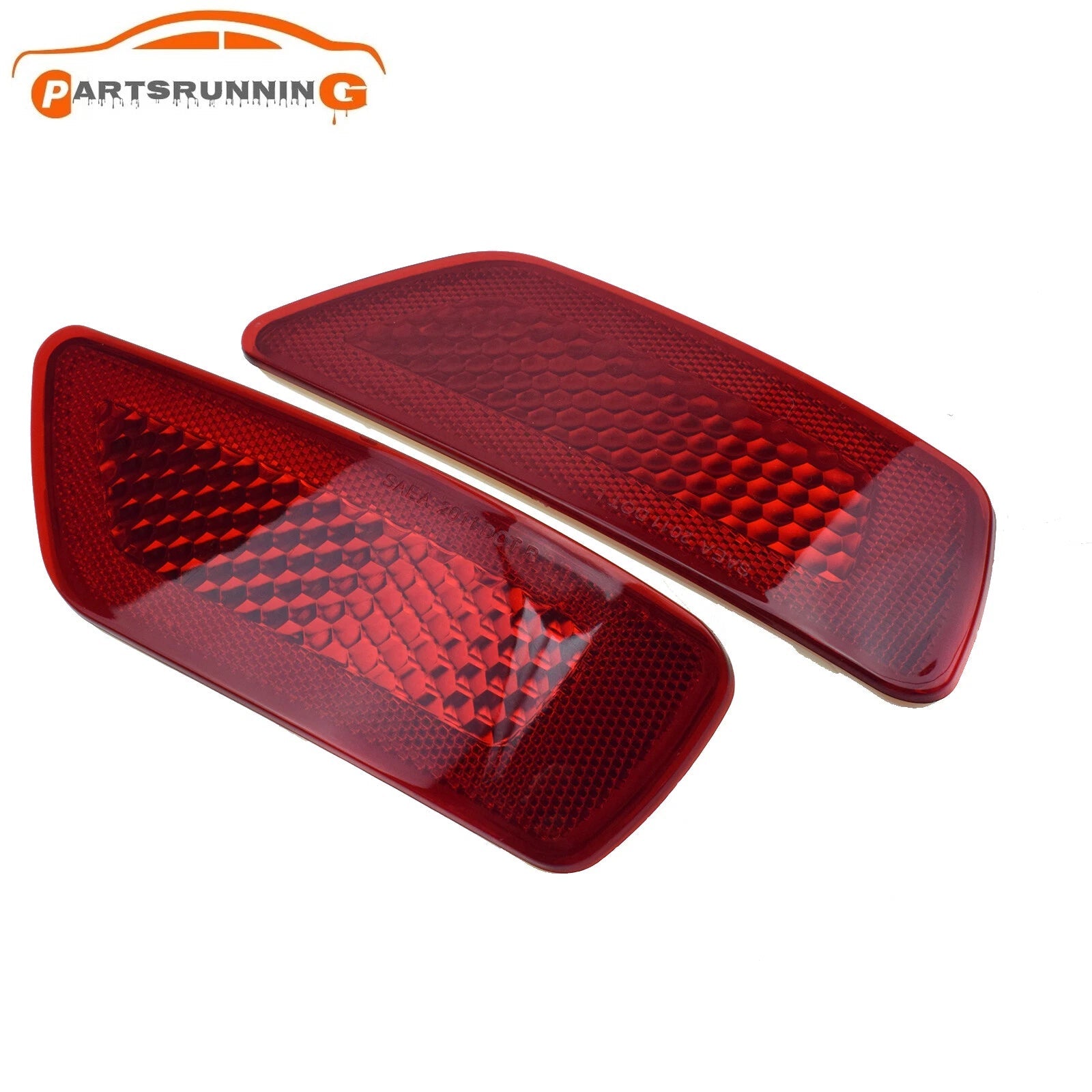 2X Rear Bumper Reflector Light For Jeep Grand Cherokee Compass For Dodge Journey 6B93BC-57