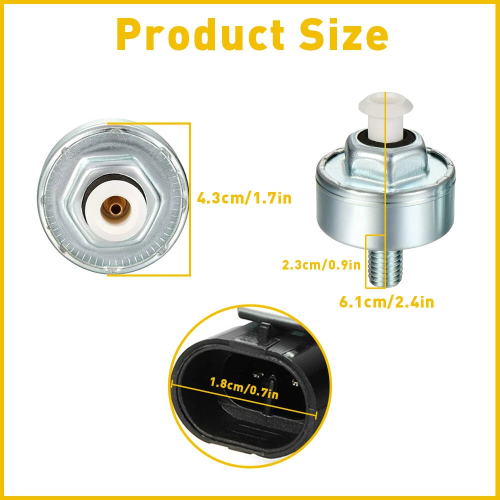 Knock Sensor w/Harness for Chevy GMC 1500 2500 4.8/5.3/6.0L 2002 2003-2007 EOA 6B93BC-57