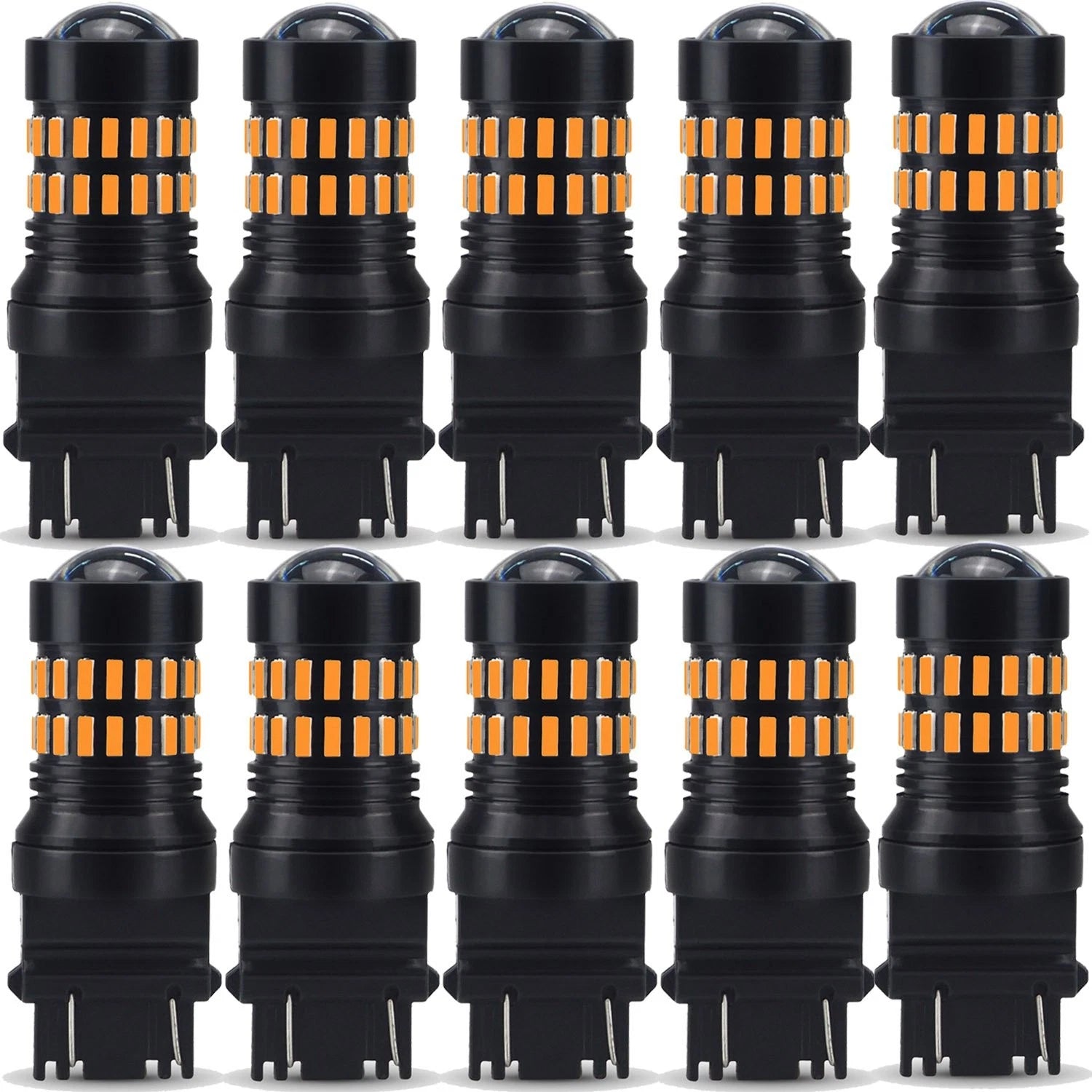 LOT 2-10 AUXITO 3157 3057 4057 LED Amber Yellow Turn Signal Light bulb 48H EOA AUXITO