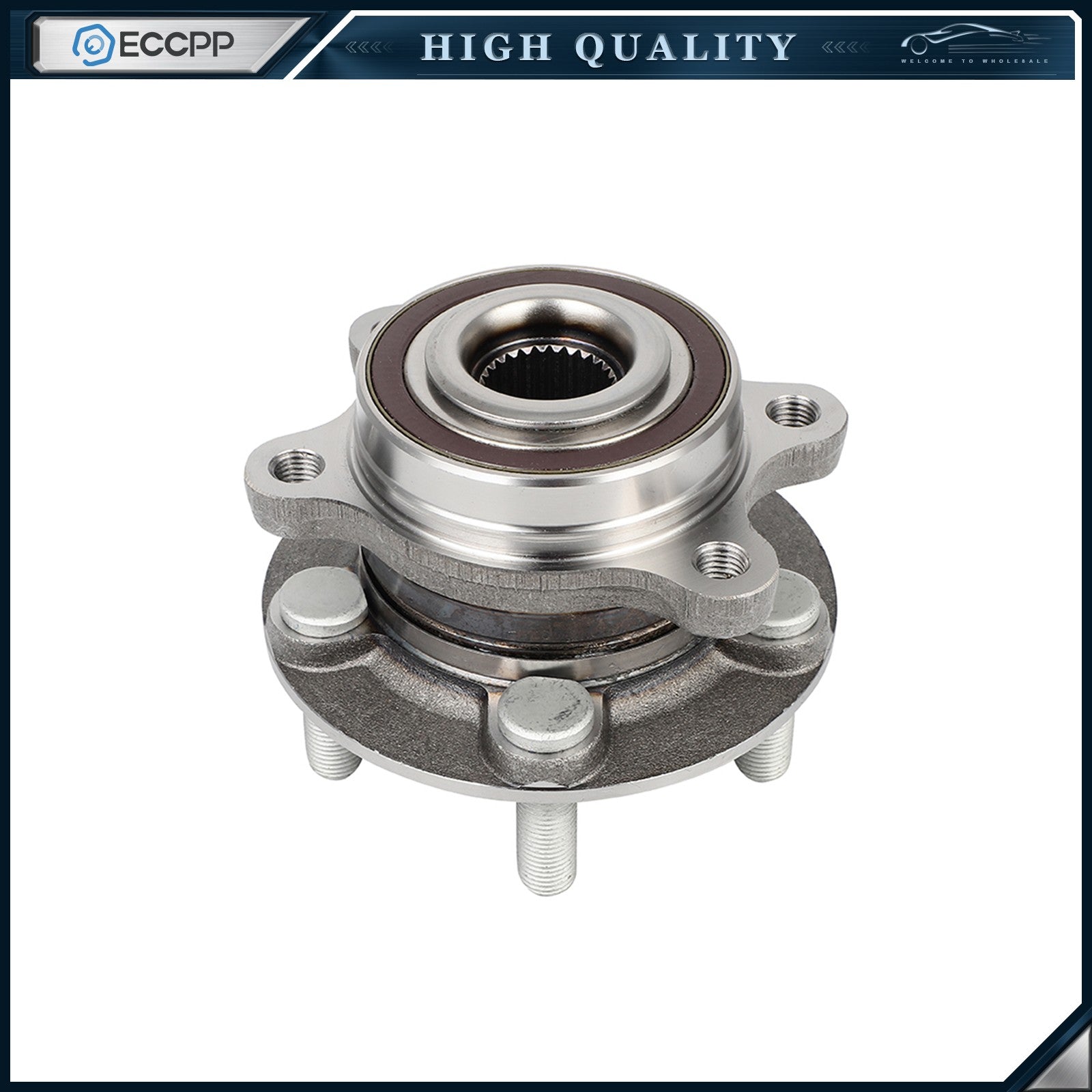 1Pc Wheel Hub Bearing Assembly Front or Rear AWD For Ford Edge 2015-2021 W/ ABS 6B93BC-57