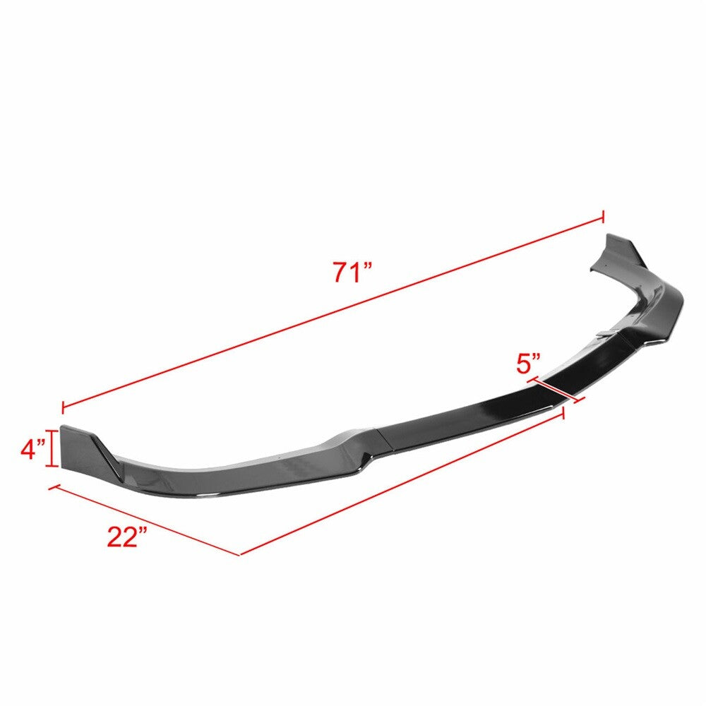 Front Bumper Lip For 2011-2014 Dodge Charger Painted Black STP-Style KOEEP