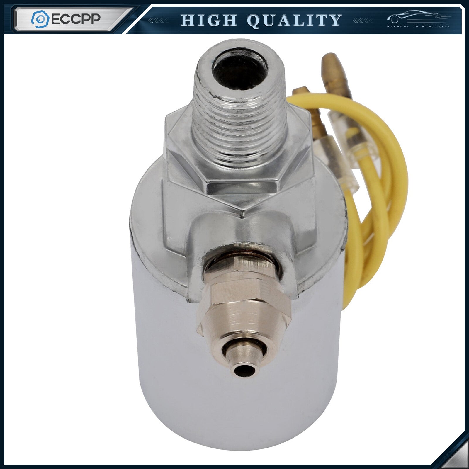 12V 150 PSI Chorme Solenoid Valve For Train Horn Air Tank Compressor ?" Air Tube 6B93BC-57