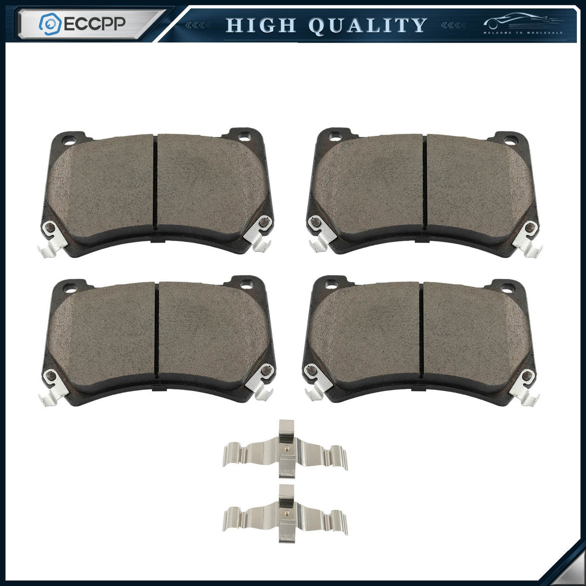 4PCS Front Ceramic Brake Pads For Hyundal 2011 Equus 2009 - 2011 Genesis