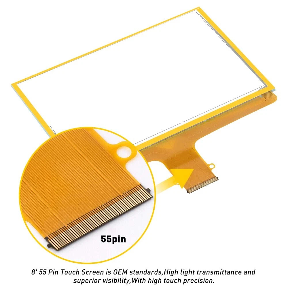 For 2015-2018 Chevy GMC REPLACEMENT Touch-screen GLASS Digitizer DJ080PA-01A EOA 6B93BC-57