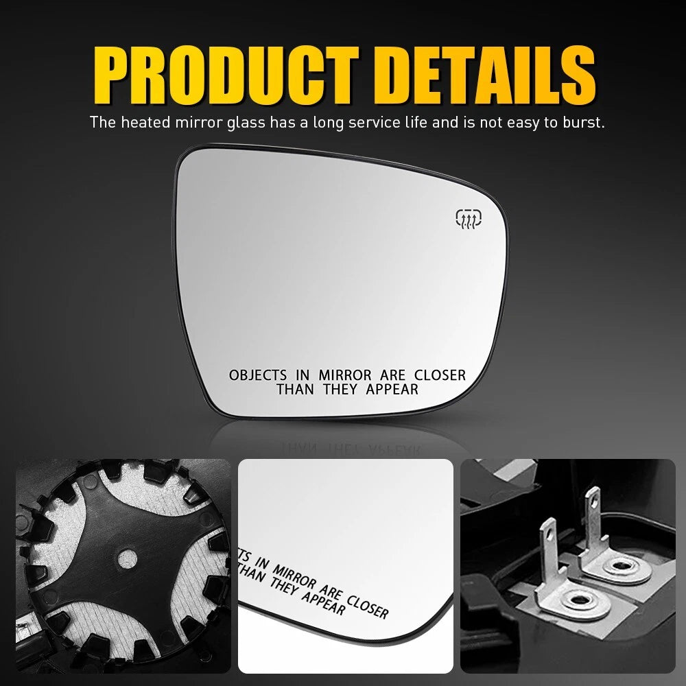Passenger Side Power Heated Mirror Glass For 15-22 Nissan Murano NI1325120 EOA 6B93BC-57
