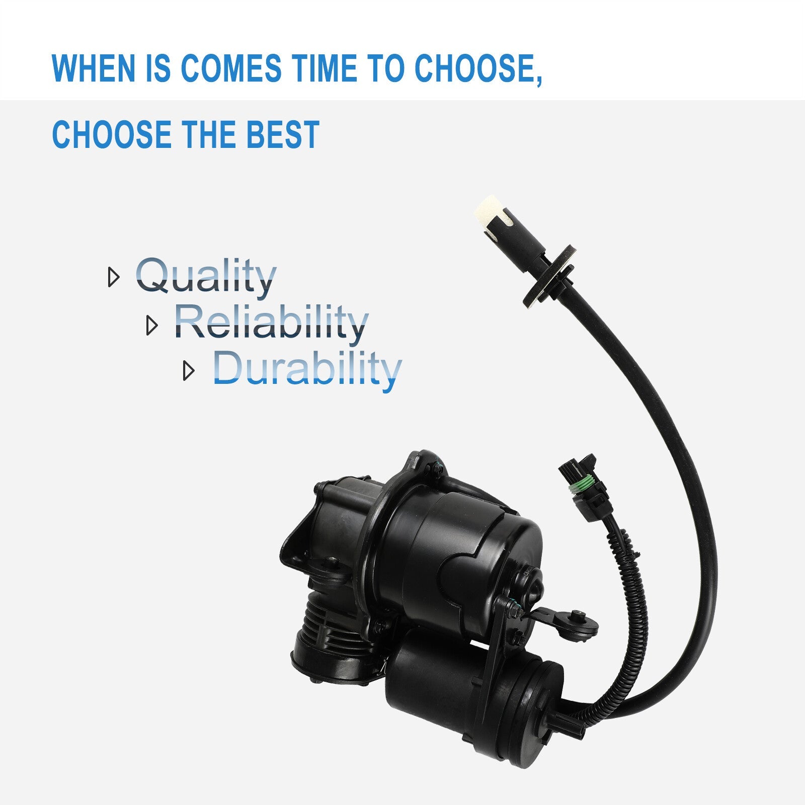 Air Suspension Air Compressor Pump For Cadillac Deville Eldorado Seville 1993-02 6B93BC-57