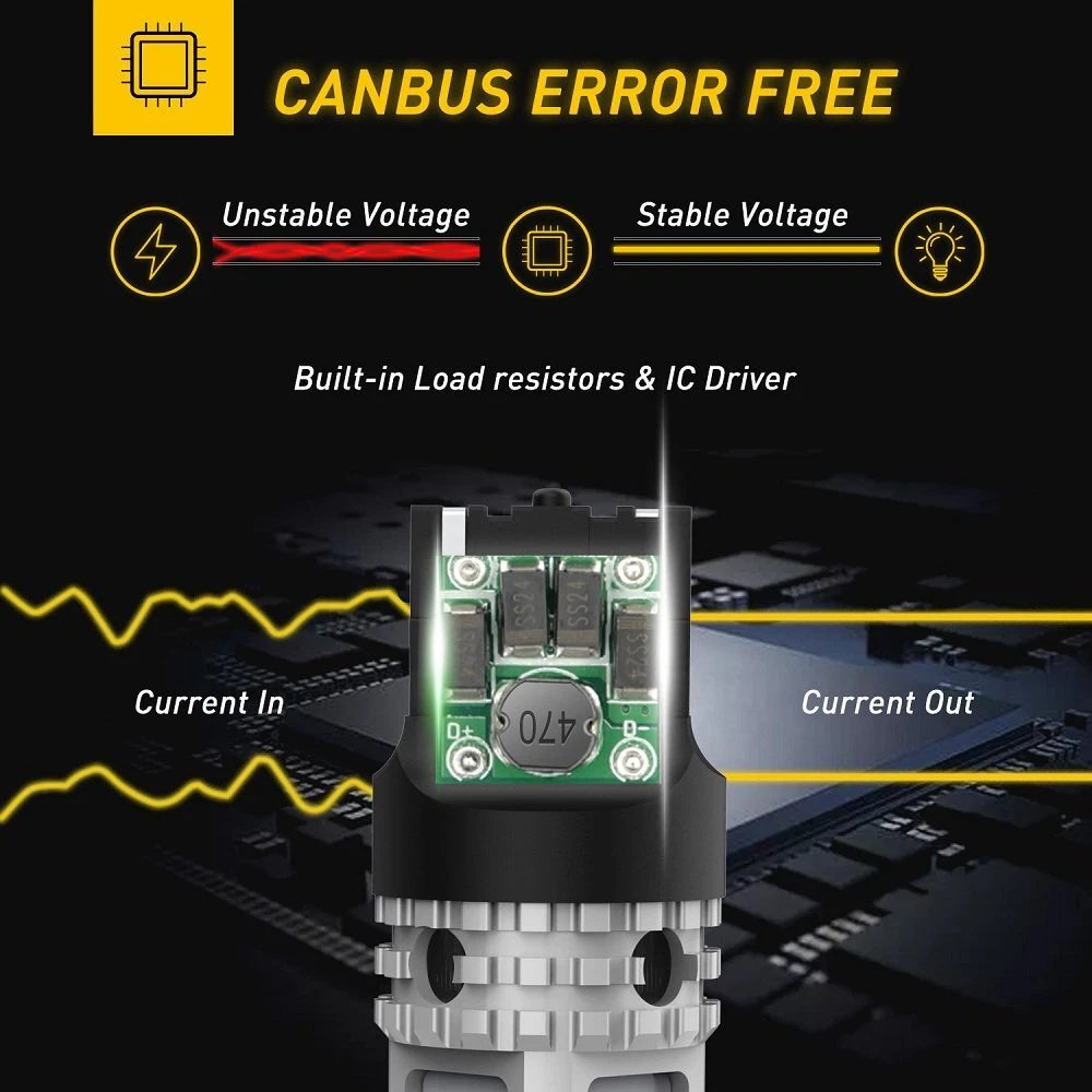 AUXITO Amber 7443 7440 LED Front Turn Signal Light Bulbs No Hyper Flash USA EOA AUXITO