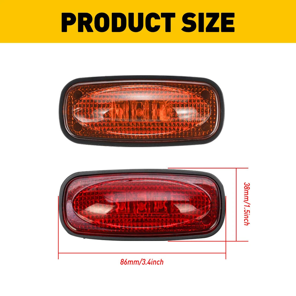 For 03-18 Dodge Ram 3500 2500 Dually Rear Fender Bed Marker Side LED Lights EXE 6B93BC-57