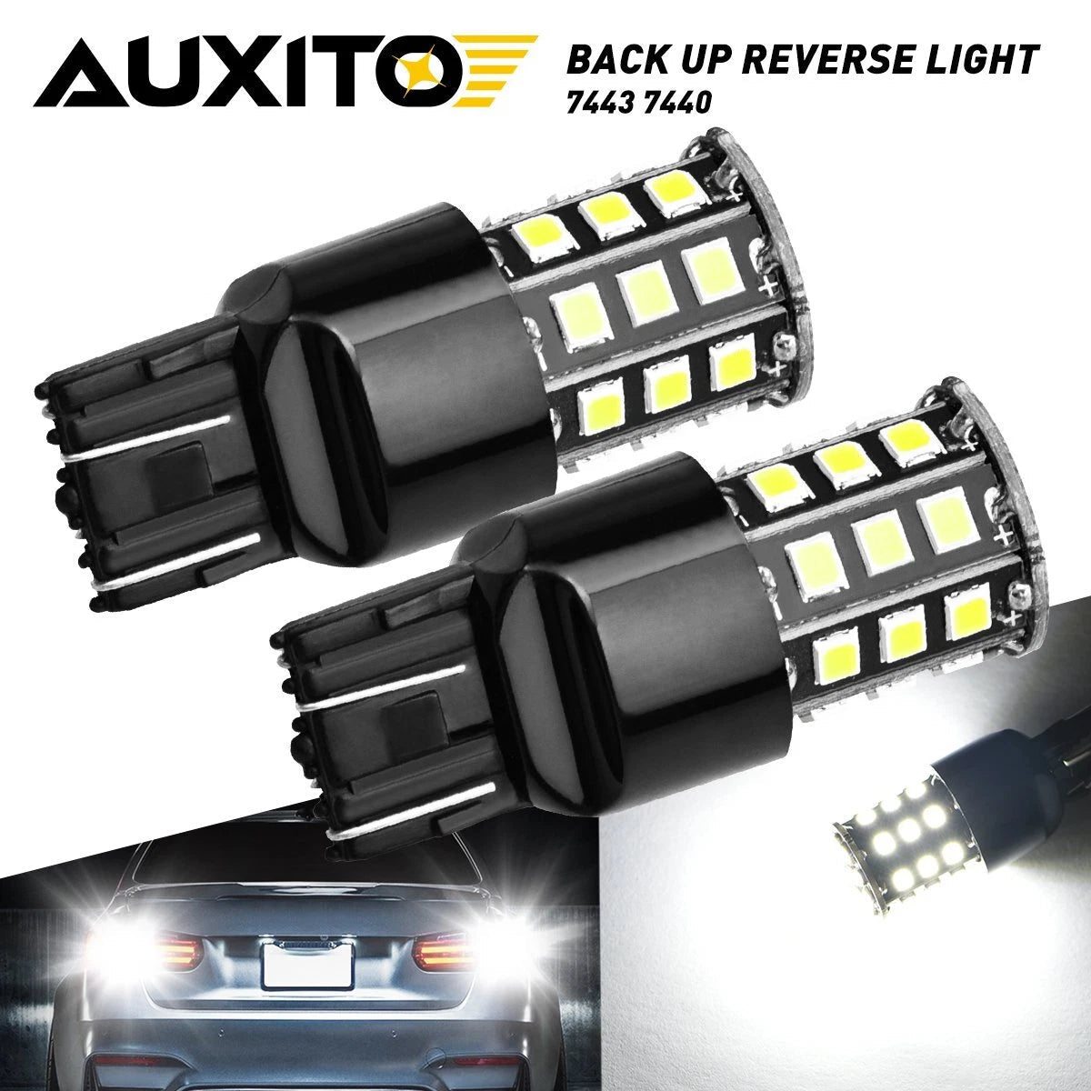 2x 33smd 7440 Rear Turn Signal Light 6000K LED Bulb for 03~17 Honda Accord Civic 6B93BC-57