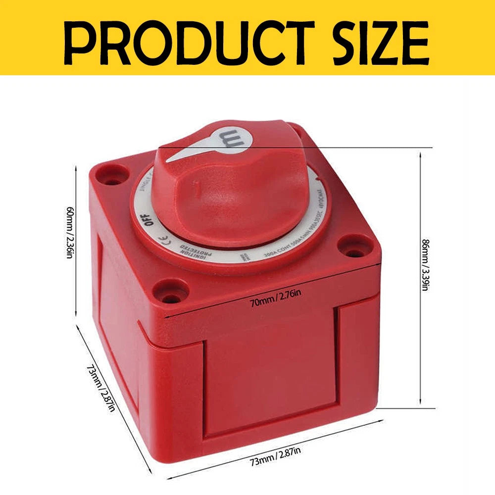 Sea Systems 6006 m-Series Mini On-Off Battery Man Switch Knob Marine Red US EOA 6B93BC-57