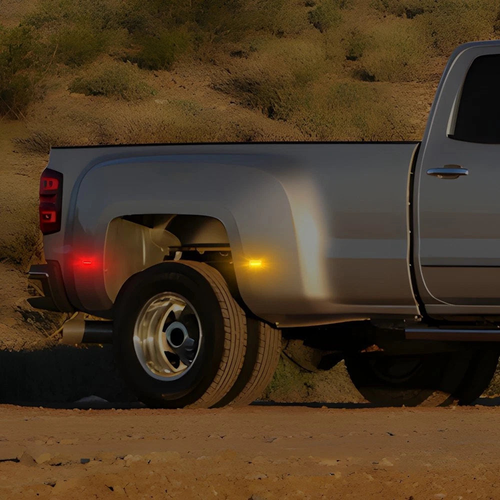 4X For 2015-23 Chevy Silverado 2500HD/3500HD Dually Bed LED Side Marker Light EA 6B93BC-57