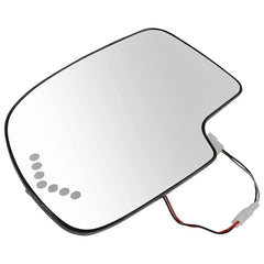 Mirror Glass Heated Turn Driver Signal Side LH for 2003-2007 Chevy GMC Cadillac 6B93BC-57