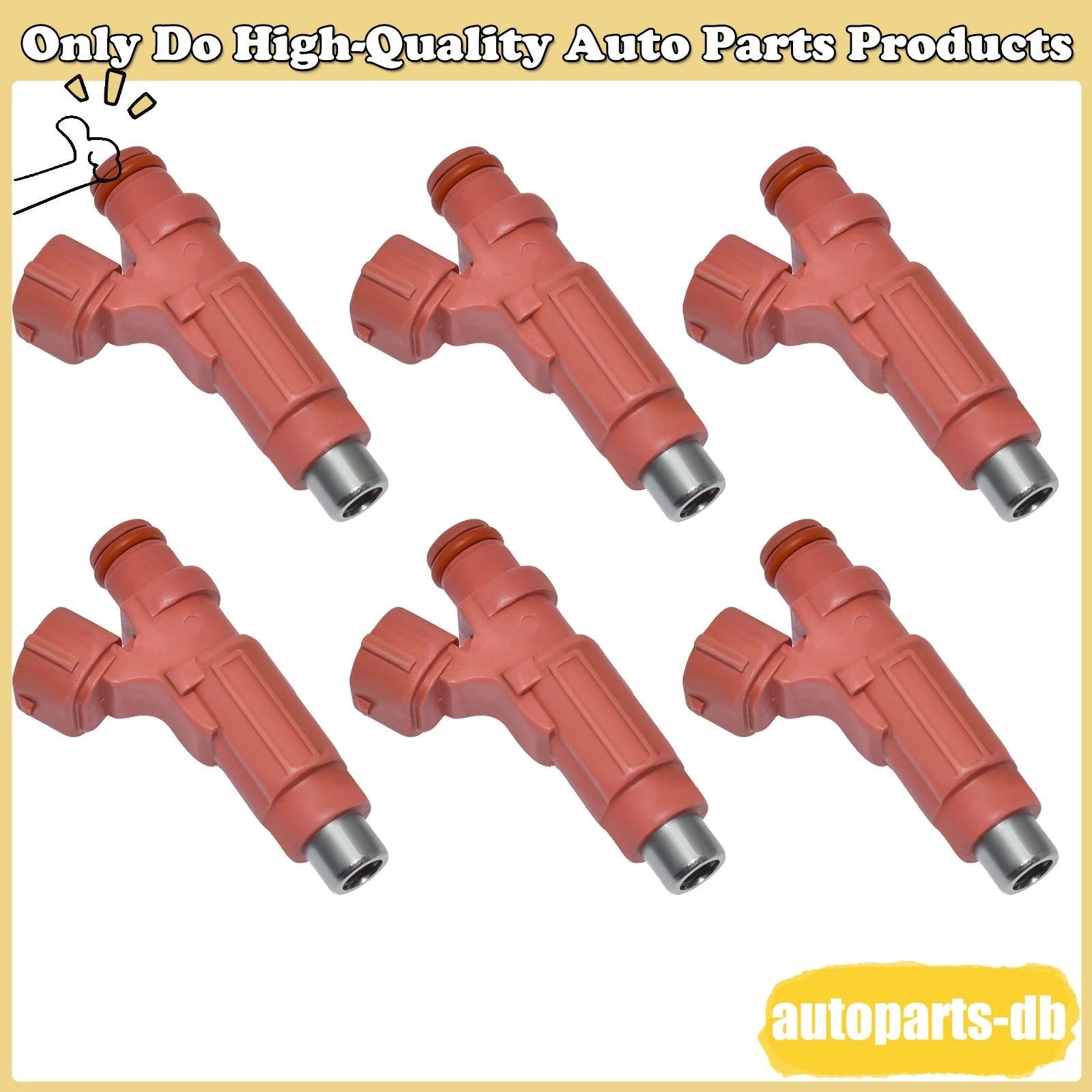 6x Fuel Injectors HDB305F For 04-2012 Mitsubishi Eclipse Endeavor Galant 3.8L V6 6B93BC-57