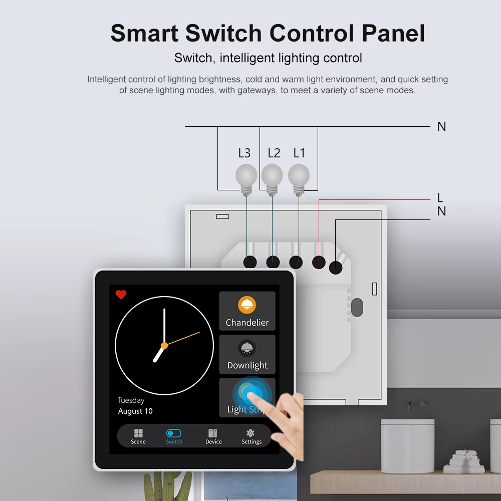 FUERS T3E T1E Smart Control Panel Switch Smart Home Automation System Tuya Switc 6B93BC-57