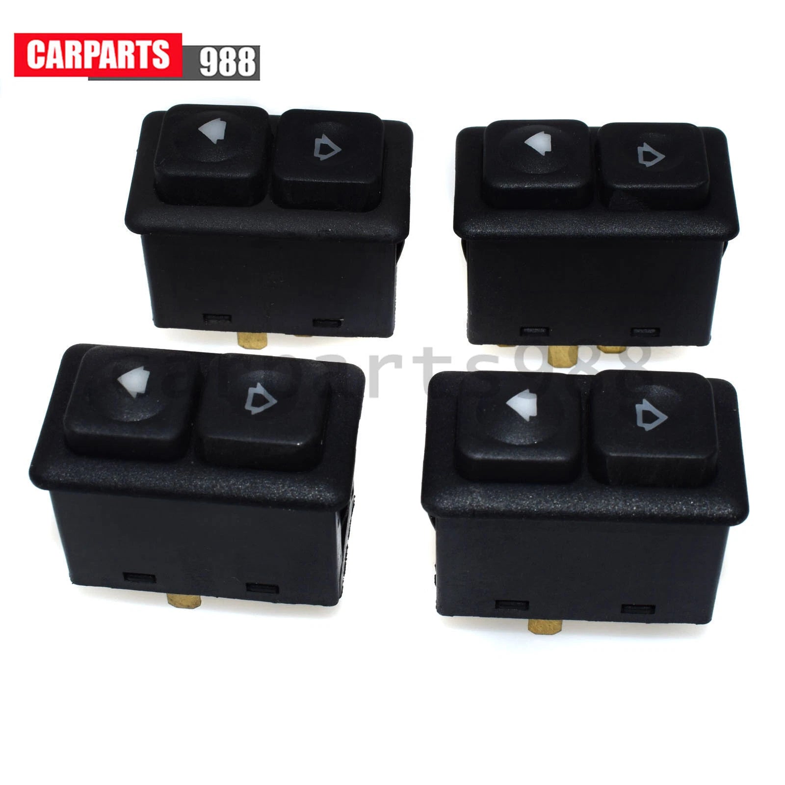 Set of 4 5Pins Illuminated Power Window Switch For BMW E30 318i 325i 61311381205 6B93BC-57