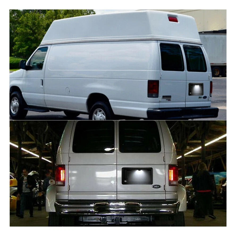For Ford E150 E250 E350 E450 Econoline Van Rear License Plate Light Lamp OEM 6B93BC-57